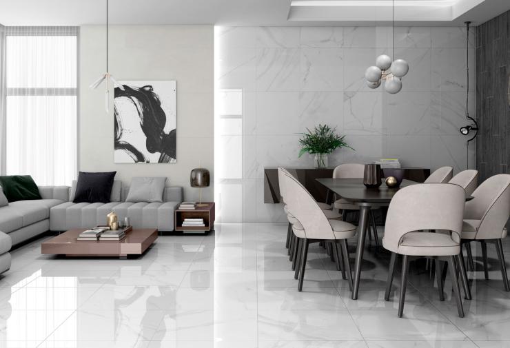 Comptoir des fers carrelage imitation marbre