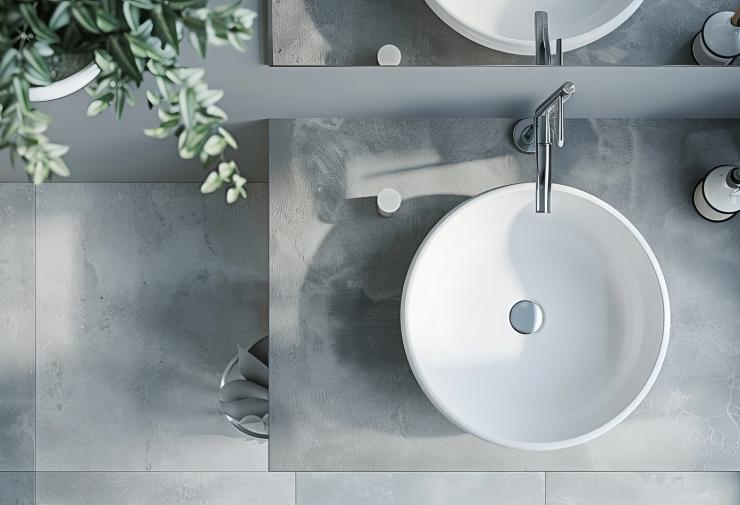 Sélection de vasques en céramique pour salle de bains